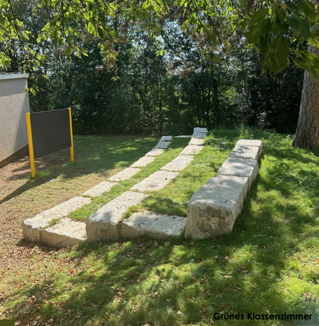 Das Grüne Klassenzimmer auf dem Schulhof